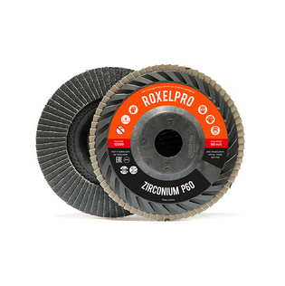 Круг лепестковый 125х22,2 P60 ROXТОР цирконат, конический RoxelPro